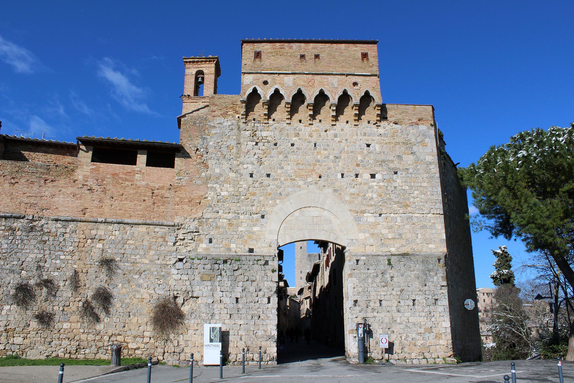 San Gimignano Town Walls And Rocca Of Montestaffoli