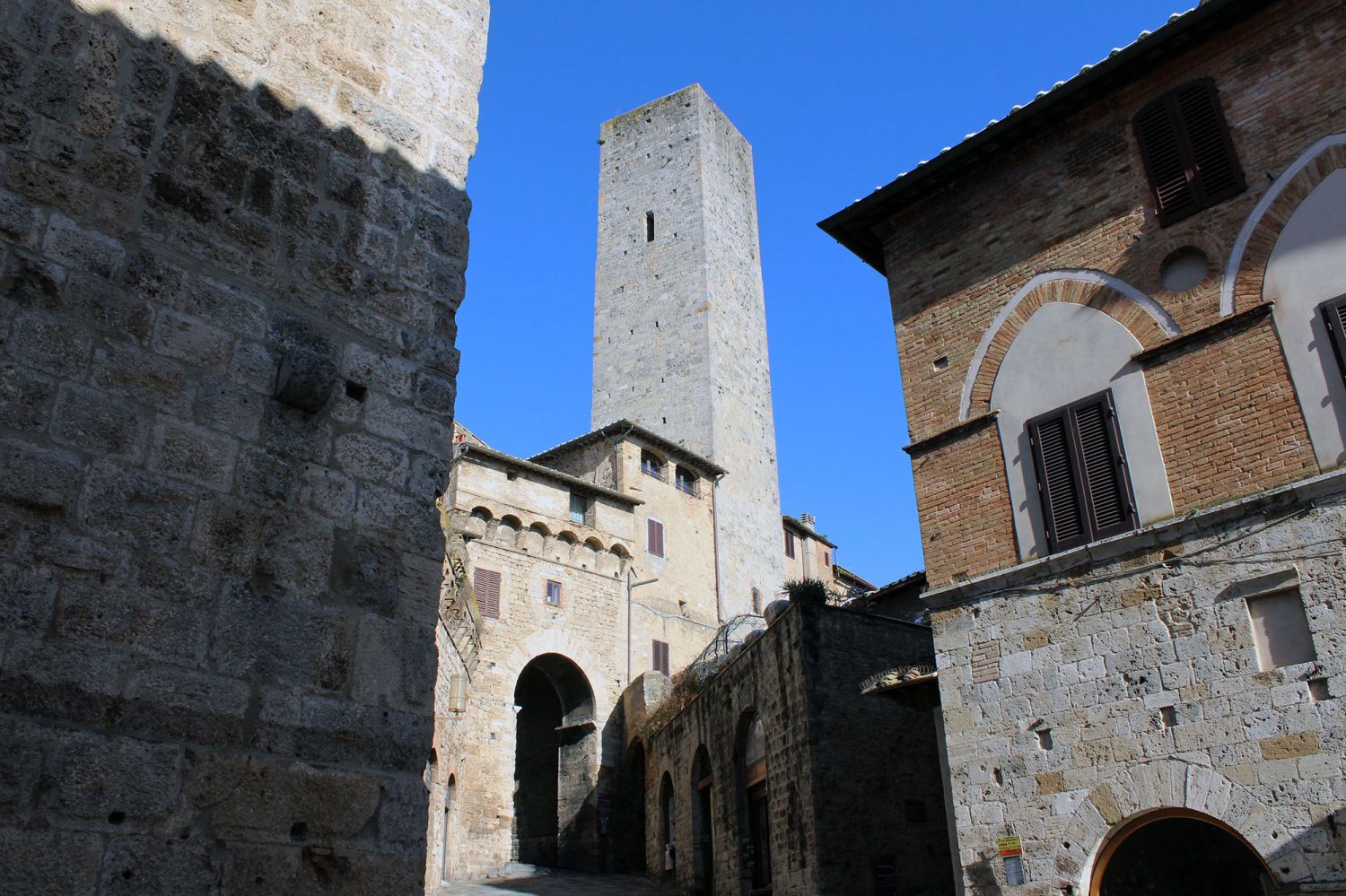 San Gimignano Town Walls And Rocca Of Montestaffoli