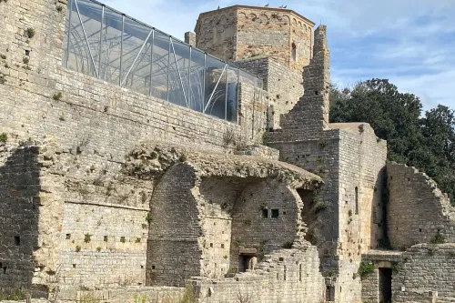 San Rabano Abbey and Uccellina Tower